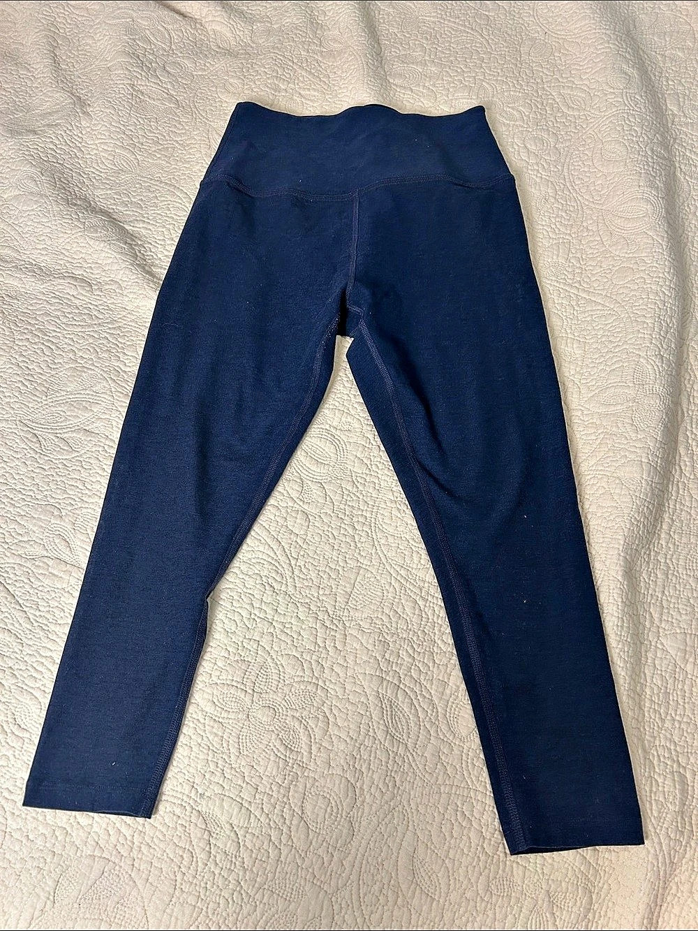 Beyond Yoga Spacedye Caught In The Midi High Waisted Legging Blue Large